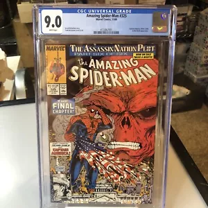 INCREDIBILE SPIDER-MAN #325 CGC 9.0 COVER TODD McFARLANE ASPETTO TESCHIO ROSSO 🙂 - Foto 1 di 6