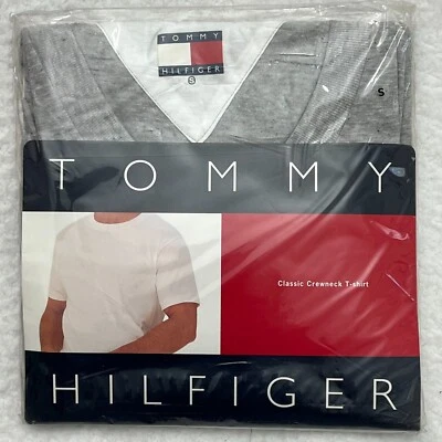 Tommy Hilfiger Camiseta Interior Clásica Cuello Redondo Camiseta Gris Para Hombre Talla S De Colección Nueva Con Etiquetas Foto 1 de 3