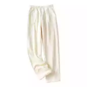 Women Fleece Pajama Pants Fuzzy Lounge Bottoms Warm Fluffy Sleepwear With Pocket - Picture 1 of 29
