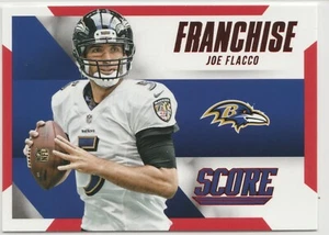 2015 Score Joe Flacco #3 Insert Franchise Red Baltimore Ravens - Picture 1 of 2