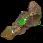 100% Natural Welo Fire Ethiopian Opal Rough Gemstone 12 Ct. 26X10x10 Mm Ee-43456