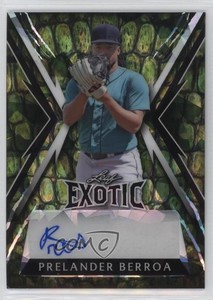2023 Leaf Exotic Alligator Crystal /4 Prelander Berroa #BA-PB1 Auto