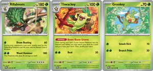 Rillaboom 016/167 - Twilight Masquerade - Lotto Carte Pokemon - Thwackey Grookey - Foto 1 di 1