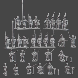 48x 15mm/1:100th French FPW Sailors/Blue Division Infantry (Turner Miniatures) - Bild 1 von 1