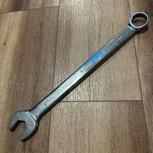 Bonney MEB27L Metric 27mm Combination Wrench 12 Pt USA Chrome Vintage 14.5" Long - Picture 1 of 16