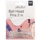 3 Pack John Bead Ball Head Pins 2in 22ga (0.025) 60/Pkg-Gold 1401147