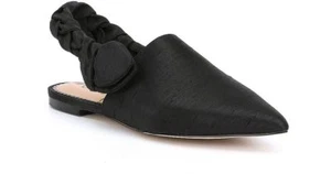 Sam Edelman Rivers Damengröße 10M schwarz Seide geflochten Slingback spitz zulaufend Pantoletten - Bild 1 von 12