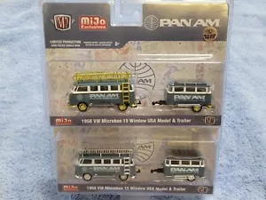 M2 Machines CHASE+reg 1958 Volkswagen Microbus 15 Window USA Model Set Of 2 - Picture 1 of 4