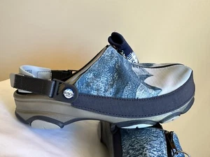 CROCS 208595-90H Busch Light Beer All Terrain Clog Mens Size 9 / Womens 11 NWT - Picture 1 of 7