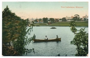 Postal Parc Lafontaine Park Montreal Quebec control de calidad navegación plaisance - Imagen 1 de 2