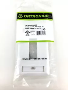 Ortronics OR-40300548-88 TracJack Faceplate, 2 Hole, Single Gang, White - Picture 1 of 2