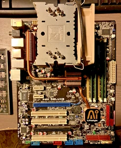 Set of ASUS P5K Deluxe + Core 2 Quad Q8400 2.66GHz + 6GB DDR2 + Noctua NH-9 - Photo 1/5
