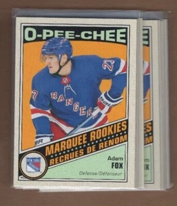 Adam Fox 2019/20 OPC O-Pee-Chee novatos marquesinos **retro** ¡Rookie card rangers! - Imagen 1 de 1