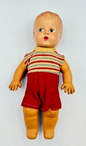 Vintage Darling Composition Head Soft Body Boy 9.5" Baby Doll - Picture 1 of 16