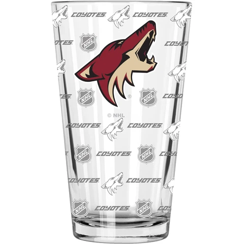 Arizona Coyotes 16oz. Sandblasted Mixing Glass Cover