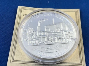 LIBERIA Silver 20 Dollars 2001 Legends of the Rails BORSIG Proof - Picture 1 of 2