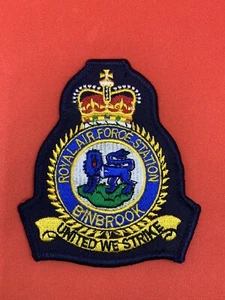 RAF Binbrook Station Abzeichen Royal Air Focus Squadron Maschine gestickte Patches - Bild 1 von 1