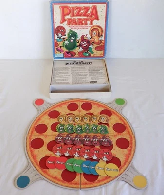 1987 Pizza Party Vintage Board Game Absolutely 100% Complete - Image 1 of 4