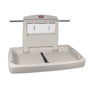 Rubbermaid Commercial Sturdy Station 2 Table à Langer Bébé Platine 781888 - Photo 1 sur 4