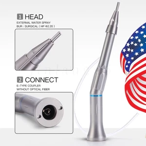 Dental 1:1 Straight Handpiece 20°Angle Head Surgical Low Speed Handpiece - Picture 1 of 22