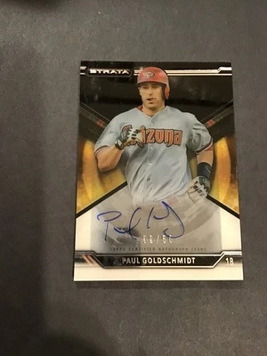 2015 Topps Strata Paul Goldschmidt Auto #SA-PG /50 Light Surface Wear - Image 1 of 2