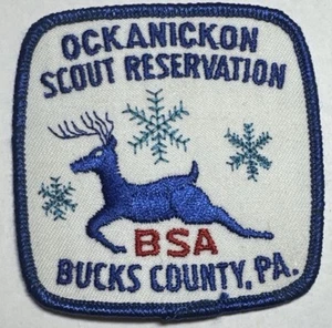 Vintage BSA 1970er OCKANICKON SCOUT RESERVAT Winter Camp Bucks County PA Patch - Bild 1 von 1