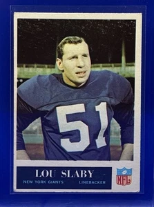 Lou Slaby 1965 Philadelphia Football Card #121 New York Giants - Picture 1 of 2