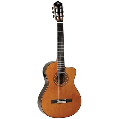 Tanglewood TWEMDC5 Enredo Madera Solid Cedar Top Classical Cutaway/Electric Guit - image 1 of 4