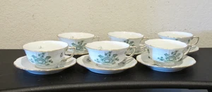 (6) Herend Chinese Bouquet Green Cups (734) & Saucers - Picture 1 of 8