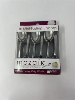 Mini cucharas degustación Mozaik aperitivo de postre utensilios de catering para fiestas Foto 1 de 4