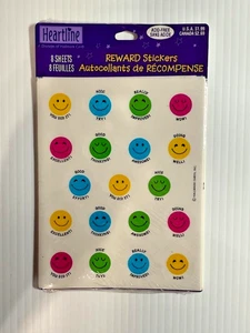 Vintage Heartline Hallmark Reward Stickers, 8 sheets, SMILES, factory sealed - Picture 1 of 2
