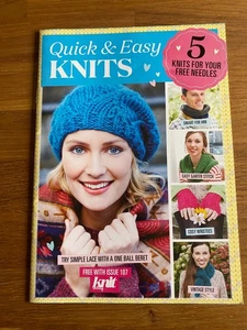 Quick & Easy Knits - 5 Patterns  - Knitting Pattern Booklet - Picture 1 of 3