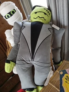 5ft Frankenstein Plush  Halloween Buddy Body Pillow Isaac Mizrahi 60x32 NEW - Picture 1 of 5