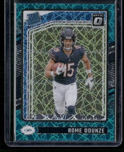 2024 Donruss Optic #286 Rome Odunze Teal Velocity Rated Rookie RC Case Hit - Picture 1 of 2