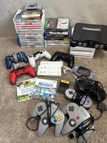 Huge Video Game Lot of Nintendo 64, Wii, Wii U, Gameboy, PS, DS & Xbox
