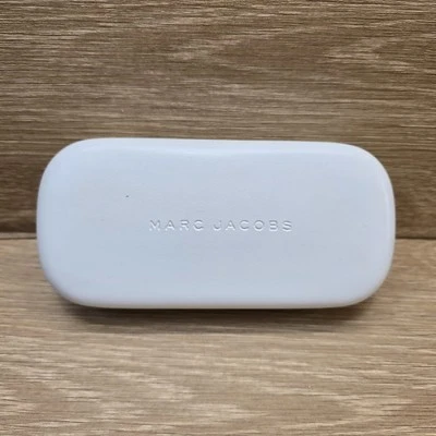 Marc Jacobs White Black Clamshell Sunglasses Eyeglasses Case - Изображение 1 из 4