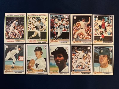 1978 Topps New York Yankees Team Set - Image 1 of 3