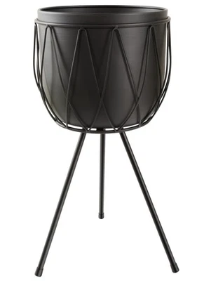 Maceta con soporte, maceta de 10" de altura de mediados de siglo con patas para interior P... Foto 1 de 4