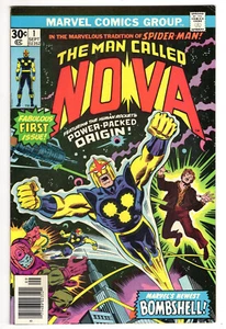 Nova #1 Fine Plus 6.5 Primera Edición Primera Aparición John Buscema Art 1976 - Imagen 1 de 2