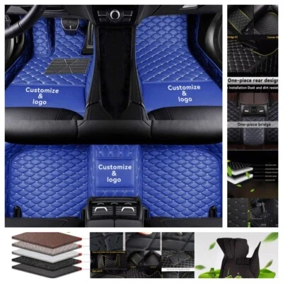 For Peugeot Car Floor Mats Waterproof Custom Carpets Front & Rear Cargo Liners - Image 1 of 4