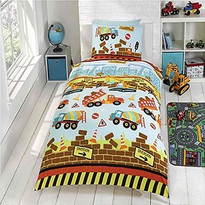 digger cot bed duvet set