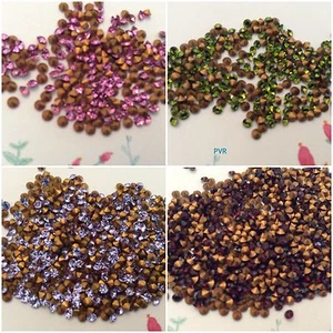 Swarovski #1100 1012 Round Rhinestones 8ss 2.4mm REPAIR CRAFT Colour Options - Picture 1 of 50