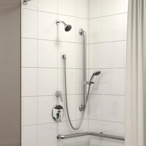 Symmons 1-250VT-H421-V Visu-Temp mit Clear-Vue Handbrausesystem 30" Gleitstange - Bild 1 von 10