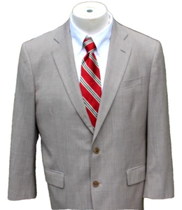 Brooks Brothers Madison 1818 Saxxon tuta uomo 42R 36 x 29 plissettata con polsini USA - Foto 1 di 11
