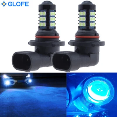 9006 Ice Blue LED Bulbs SMD 3030 Bright Fog Light DRL + Projector for Ram 1500 - Image 1 of 4