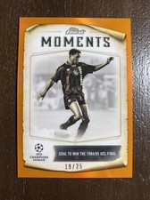 2022-23 TOPPS FINEST UEFA PATRICK KLUIVERT FINEST MOMENTS ORANGE #’d 19/25