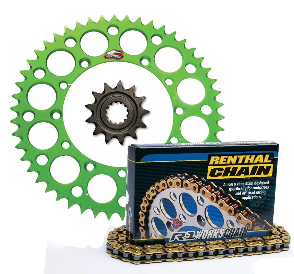 Renthal piñón delantero y trasero ultraligero y kit de cadena R1 Works - Kawasaki KX450F Foto 1 de 1