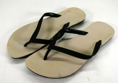 Женские желтовато-коричневые и черные сандалии-шлепанцы стринги Ipanema размер США 12 пляжные летние туфли - Изображение 1 из 4