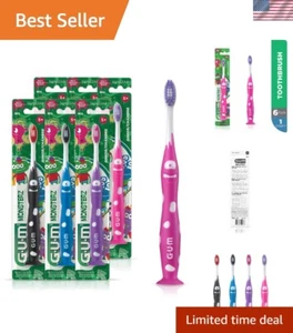 Spazzolino Monster per Bambini con Manico Facile da Grip - Divertente Cura Orale per Età 5+ - Foto 1 di 8