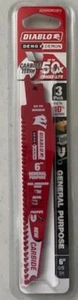 Diablo DS0609CGP3 6" Demo Demon Carbide General Purpose Recip 3-Pack Switzerland - Picture 1 of 1
